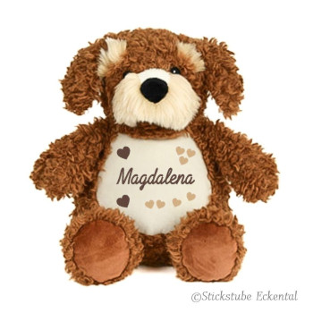 Hund Cockapoo Plüschtier bestickt mit Namen